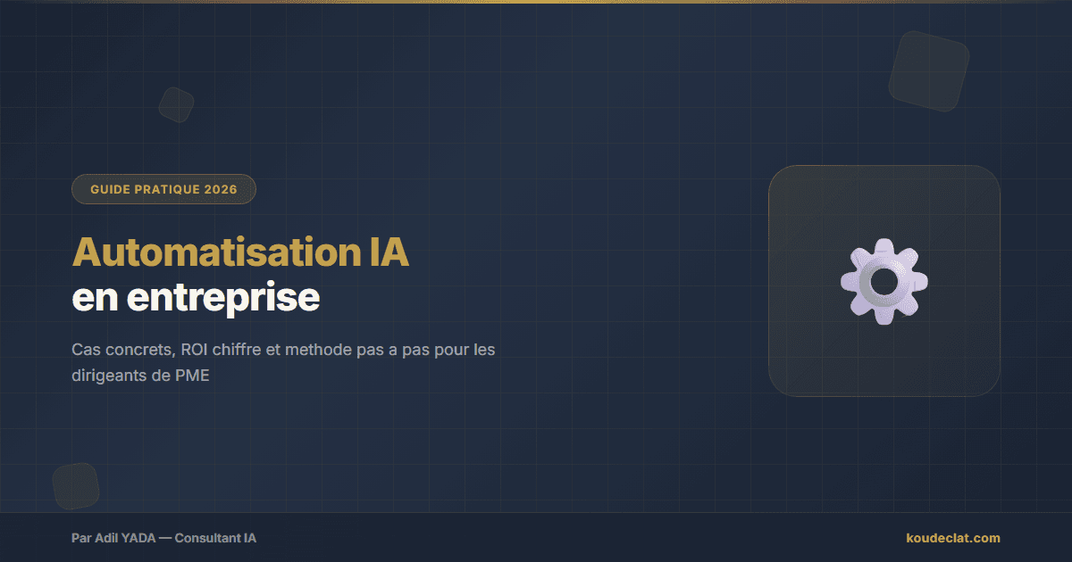 Automatisation IA en entreprise : guide pratique pour les PME qui veulent passer a l'action